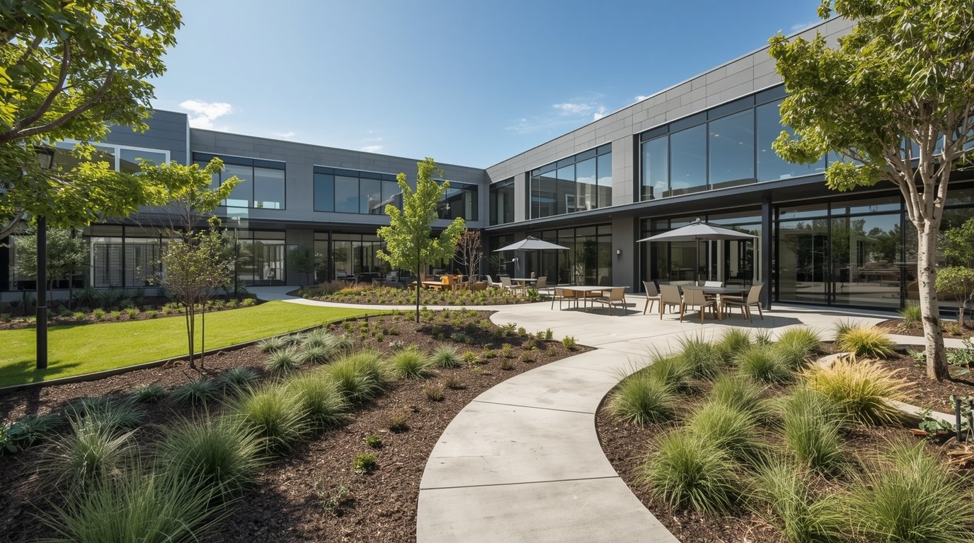 Corporate office landscape by Custompaperir