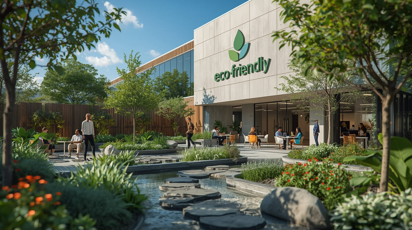 Commercial landscape design by Custompaperir